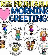 Image result for Morning Greetings School