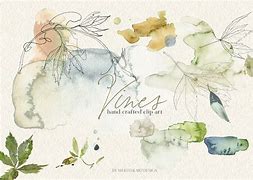 Image result for vine leaves watercolor