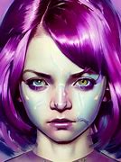 Image result for Cyborg Girl Face