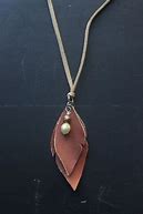 Image result for Leather Pendant Necklace