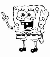 Image result for Spongebob Drawing Black and White