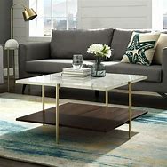 Image result for Grey Marble Small Square Coffee Table