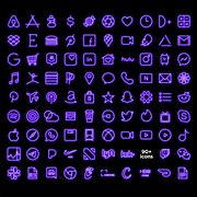 Image result for Black and Purple Aesthetic App Icons