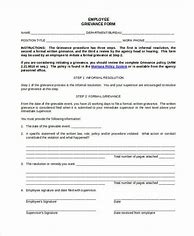 Image result for employee grievance form sample