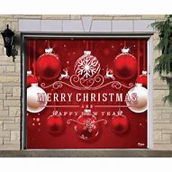 Image result for Single Garage Door Christmas Decorations