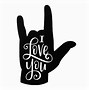 Image result for ASL I Love You Sign SVG