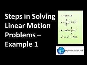 Image result for Linear Motion Examples