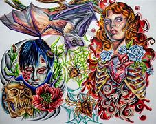 Image result for Zombie Tattoo Flash Art