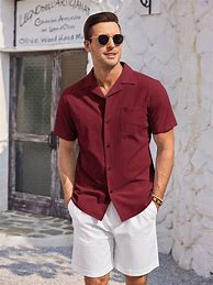 Image result for White Beach Shirt Men's