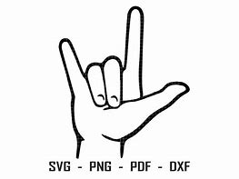 Image result for I Love You Sign Language Clip Art