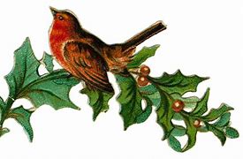 Image result for Vintage Christmas Bird Clip Art