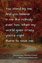 Image result for My Best Friend McGraw Lyrics