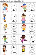 Image result for He/She Me Phonics Cards