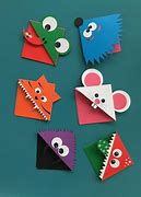 Image result for Origami Butterfly Corner Bookmarks