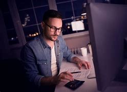 Image result for Man Working On Computer Clip Art