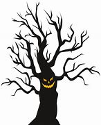 Image result for Black Halloween Tree Wall Painting