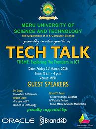 Image result for Tech Talk Poster