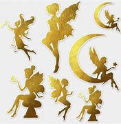 Image result for Gold Fairy Silhouette