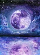 Image result for Purple Moon Painting