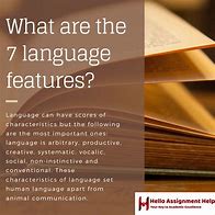 Image result for Types of Language Features