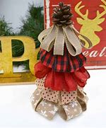 Image result for Ribbon Christmas Tree Craft