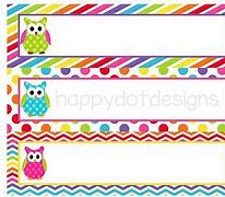 Image result for Owl Name Tag Template