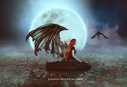 Image result for Angel Moon Silhouette