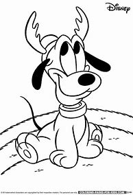 Image result for Pluto Christmas Coloring Pages