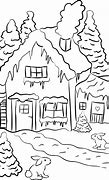 Image result for Winter House Drawing Happy Saturday