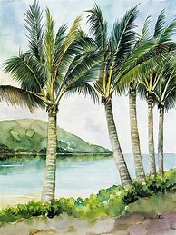 Image result for Painted Palm Trees