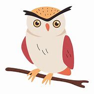 Image result for Owl in a Branch Vector