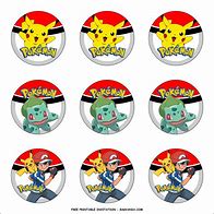 Image result for Free Printable Pokemon Cupcake Toppers