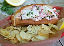 Image result for New England Lobster Roll On Bun