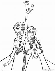 Image result for Elsa and Anna Frozen 2 Coloring Pages