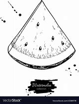 Image result for Watermelon Slice Sketch