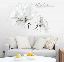 Image result for White Flower Wall Decals