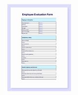 Image result for Employee Performance Evaluation Form Template