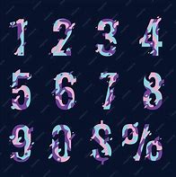 Image result for Funky Number Fonts