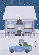 Image result for Winter House Drawing Happy Saturday