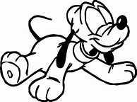 Image result for Pluto the Dog Coloring Pages