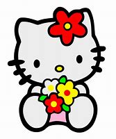 Image result for Hello Kitty and Flowers