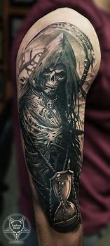 Image result for Evil Skull Sleeve Tattoos