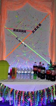 Image result for Neon Glow in the Dark Background Party