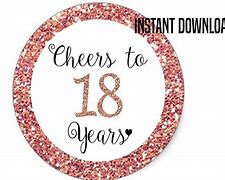 Image result for 18th Birthday Cupcake Toppers Printable