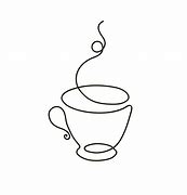 Image result for Coffee Cup Line Drawing T-Shirts