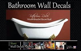 Image result for Bathroom Wall Decals Horizontal Clip Art