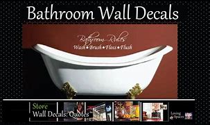 Image result for Small Bathroom Wall Decals