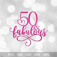 Image result for Happy 50th Birthday Cake Topper SVG