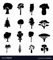 Image result for Tree Types Line Art