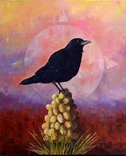 Image result for Silk Oil Painting of Birds in Tree